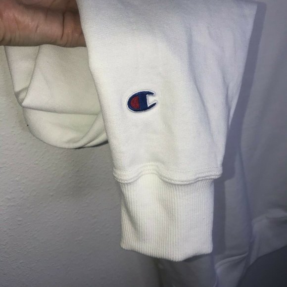 COPY - Champion Men's Powerblend Fleece Crew Logo - Picture 10 of 12